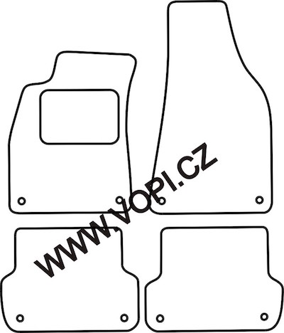 Textil-Autoteppiche Seat Exeo 2009 - 07/2013 Royalfit (4222)